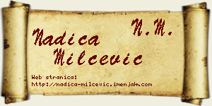 Nadica Milčević vizit kartica